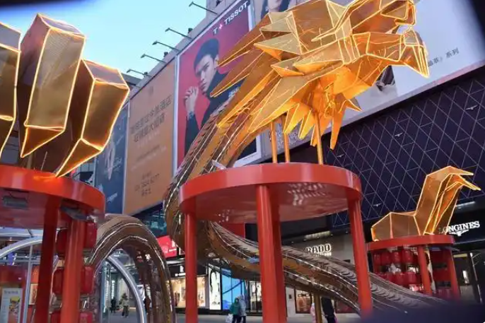 百米金龙亮相太原街，盛京花香颂迎春报喜
